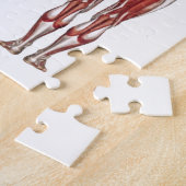 筋肉システム、前部および背部 ジグソーパズル (側面)