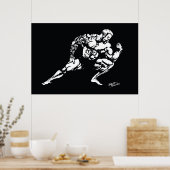 筋肉タトゥーボディビルダー ポスター (キッチン)