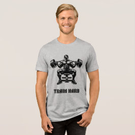 筋肉ハードボディビルダー グラフィックジムTシャツ トライブレンドTシャツ