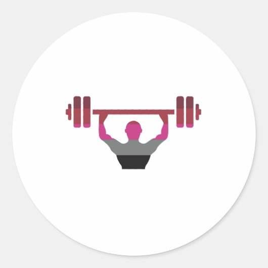 筋肉プライド ラウンドシール (正面)