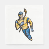 筋肉ホッケー選手 スタンダードランチョンナプキン (正面)
