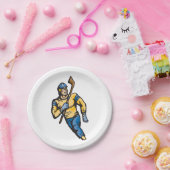 筋肉ホッケー選手 ペーパープレート (パーティー)