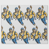 筋肉ホッケー選手 ラッピングペーパー (フラット)