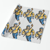 筋肉ホッケー選手 ラッピングペーパー (アンロールド)