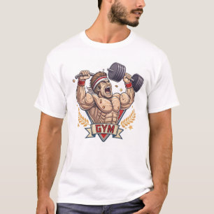 筋肉ボディビルダーのシルエット Tシャツ