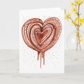 筋肉ポンプ（心臓）図 カード (黄色い花)