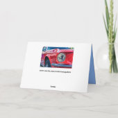 筋肉モダン車グリーティングカード カード (裏面)