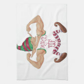 筋肉小妖精や小人 キッチンタオル (縦)