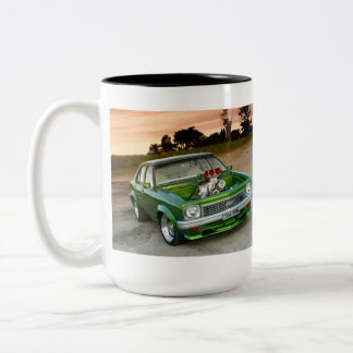 筋肉機械Cofffeeのマグ ツートーンマグカップ