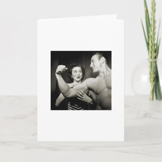 筋肉男性もグリーティングカードが必要だ。 カード (正面)