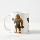 筋肉質のイーグルマグ – 強いイーグルコーヒーカップ コーヒーマグカップ (左)