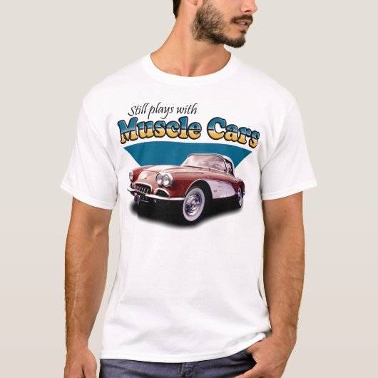 筋肉車が付いている演劇 Tシャツ (正面)