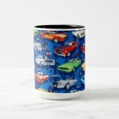 筋肉車のクラシック車のペアカップ ツートーンマグカップ (中央)