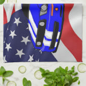 筋肉車のデザイン キッチンタオル (折り畳み)