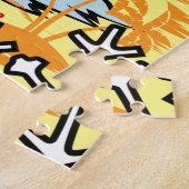 筋肉雪だるまトロピカルバケーションサンダー_コーブ ジグソーパズル (側面)