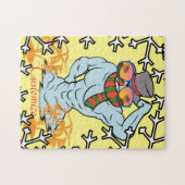 筋肉雪だるまトロピカルバケーションサンダー_コーブ ジグソーパズル (横)