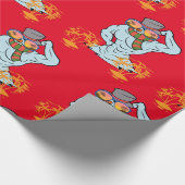 筋肉雪だるまトロピカルバケーションサンダー_コーブ ラッピングペーパー (角)