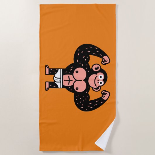 筋肉 ビーチタオル (正面)