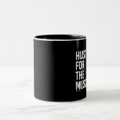 筋肉-訓練のフィットネス   -のために.png強いて下さい ツートーンマグカップ (中央)