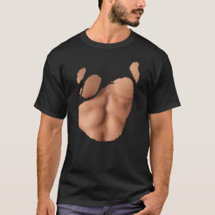 筋肉ABS Tシャツ(軽い皮膚色) Tシャツ