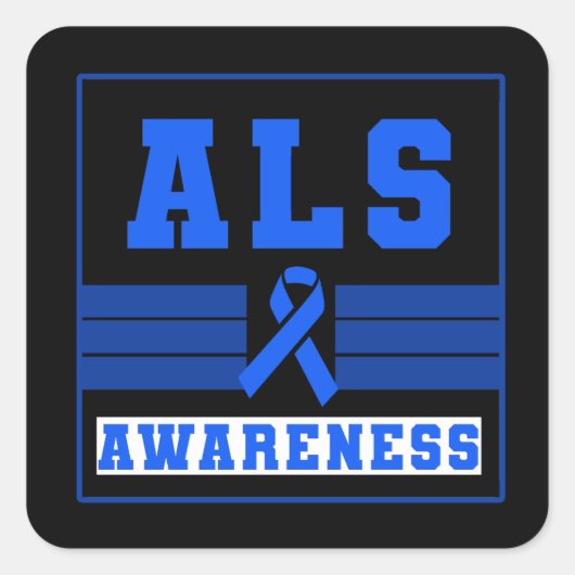 筋萎縮性側索硬化症認識度 スクエアシール (正面)