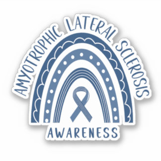 筋萎縮性側索硬化症ALSレインボーステッカー シール