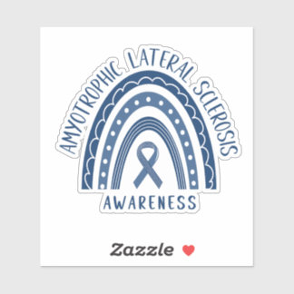 筋萎縮性側索硬化症ALSレインボーステッカー シール