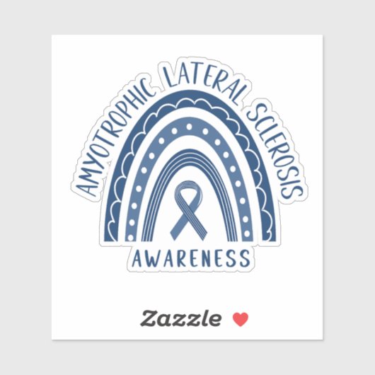 筋萎縮性側索硬化症ALSレインボーステッカー シール (シート)