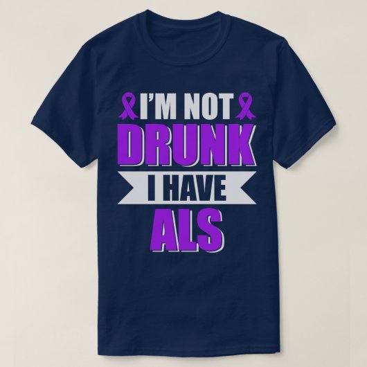 筋萎縮性飲側硬化症は持っていない Tシャツ (デザイン正面)