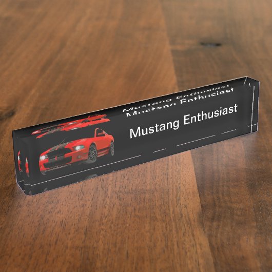 筋車クール愛好家 デスクネームプレート (側面)