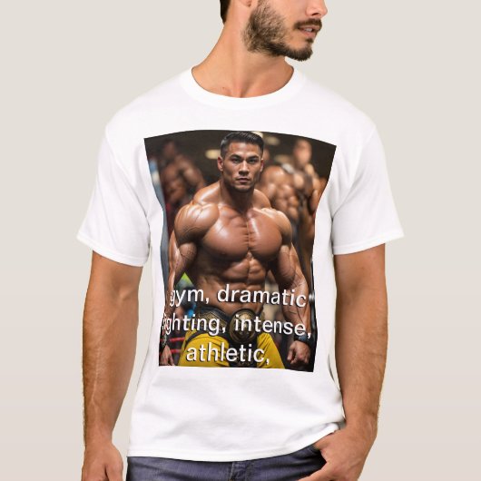 筋高品質骨のプロフェッショナル写真 Tシャツ (正面)