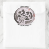 筑前スタジオズステッカー ラウンドシール (バッグ)