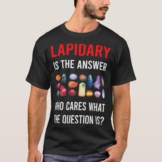 答えの宝石彫刻職人 Tシャツ (正面)