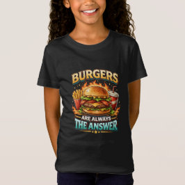 答えはいつだってバーガー Tシャツ