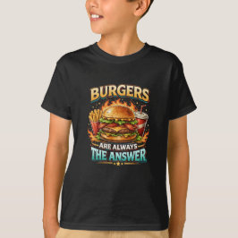 答えはいつもバーガー Tシャツ