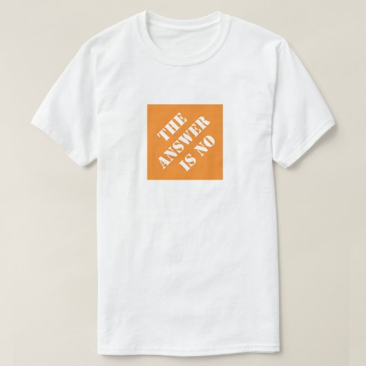 答えはおもしろいパパユーモアのある父の日ではない Tシャツ (デザイン正面)