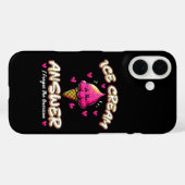 答えはアイスクリーム、質問を忘れた Case-Mate iPhoneケース (裏面 (横))