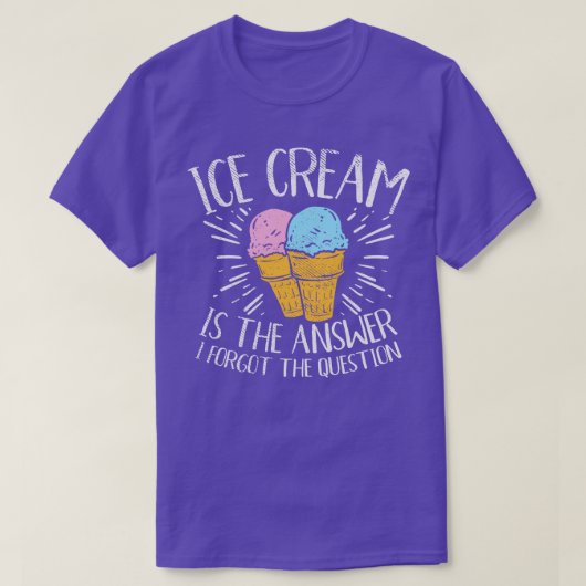 答えはアイスクリーム Tシャツ (デザイン正面)