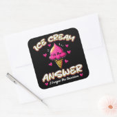 答えはアイス忘れだ スクエアシール (封筒)