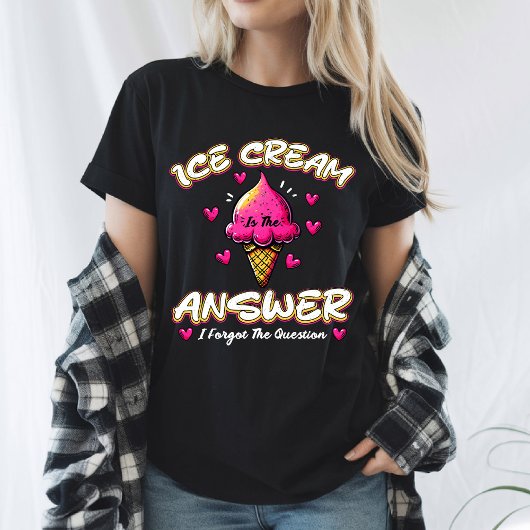 答えはアイス忘れだ Tシャツ