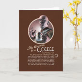 答えはコーヒーのグリーティングカード カード (黄色い花)