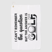 答えはゴルフ ゴルフタオル (正面)