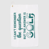 答えはゴルフ ゴルフタオル (正面)