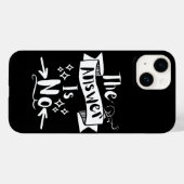 答えはノー引用文おもしろいホワイト文字 Case-Mate iPhoneケース (裏面 (横))