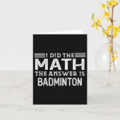 答えはバドミントン 面白い数学の先生と生徒 カード (黄色い花)