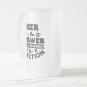 答えはビールだ フロストグラスビールジョッキ (正面左)