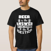 答えはビールだ Tシャツ (正面)