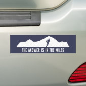 答えはマイルズ単位だ バンパーステッカー (車上)