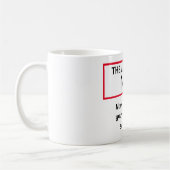 答えはユーモアおもしろいおもしろいだパーソナライズされた コーヒーマグカップ (左)