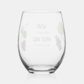 答えはワインおもしろい ステムなしワイングラス (裏面)